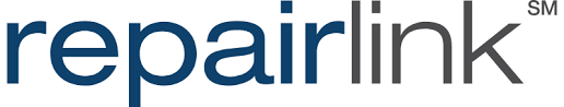 Logo RepairLink en texte bleu et gris.