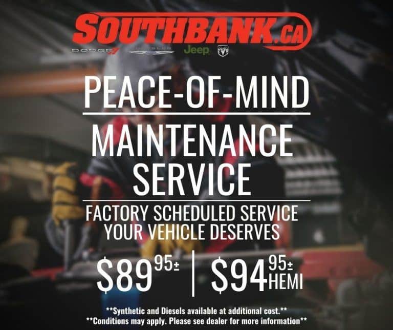 Peace of Mind Maintenance Service factory scheduled service pricing